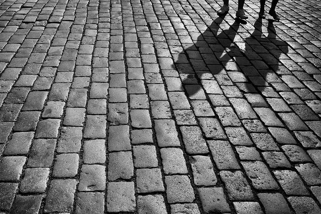 shadows on street